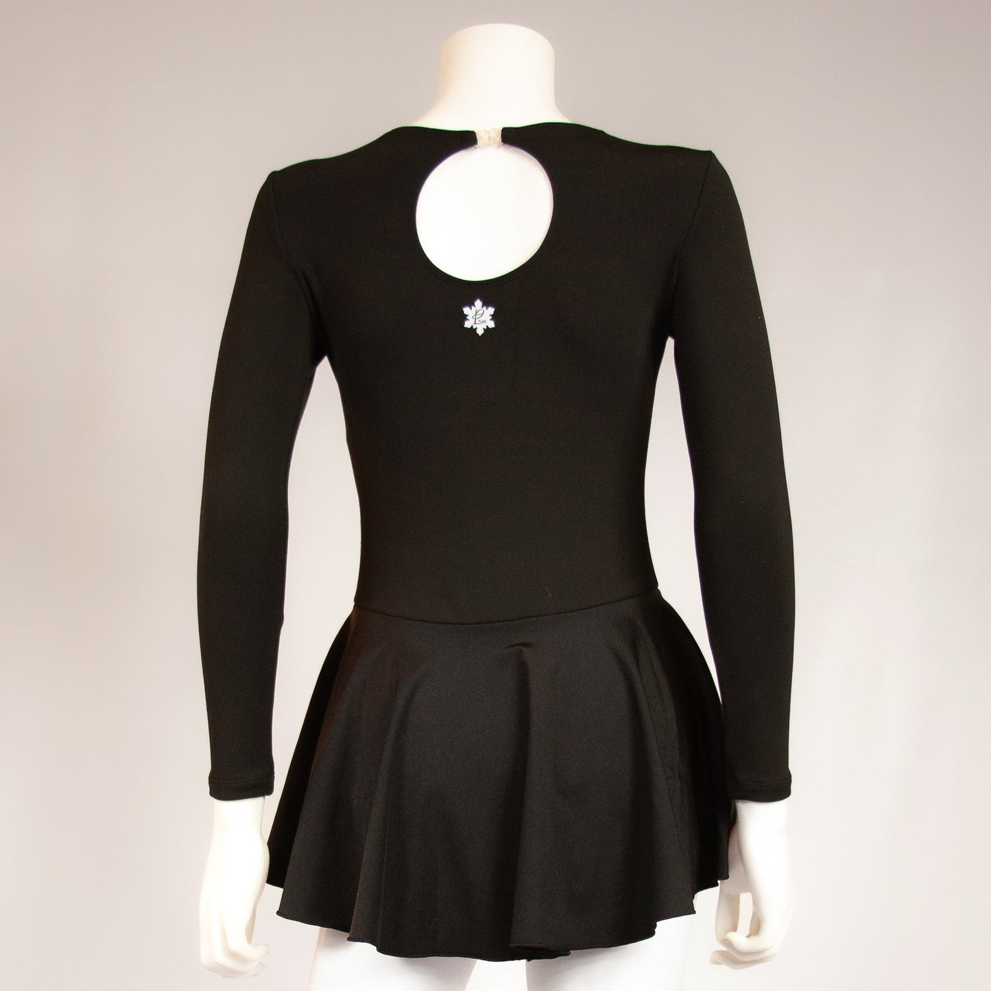 Persea Premium Black Examination Dress | Pro-Weight Figure Skating Test Dress