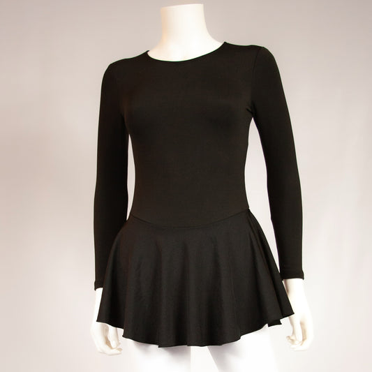 Persea Premium Black Examination Dress | Pro-Weight Figure Skating Test Dress