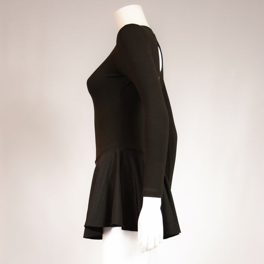Persea Premium Black Examination Dress | Pro-Weight Figure Skating Test Dress