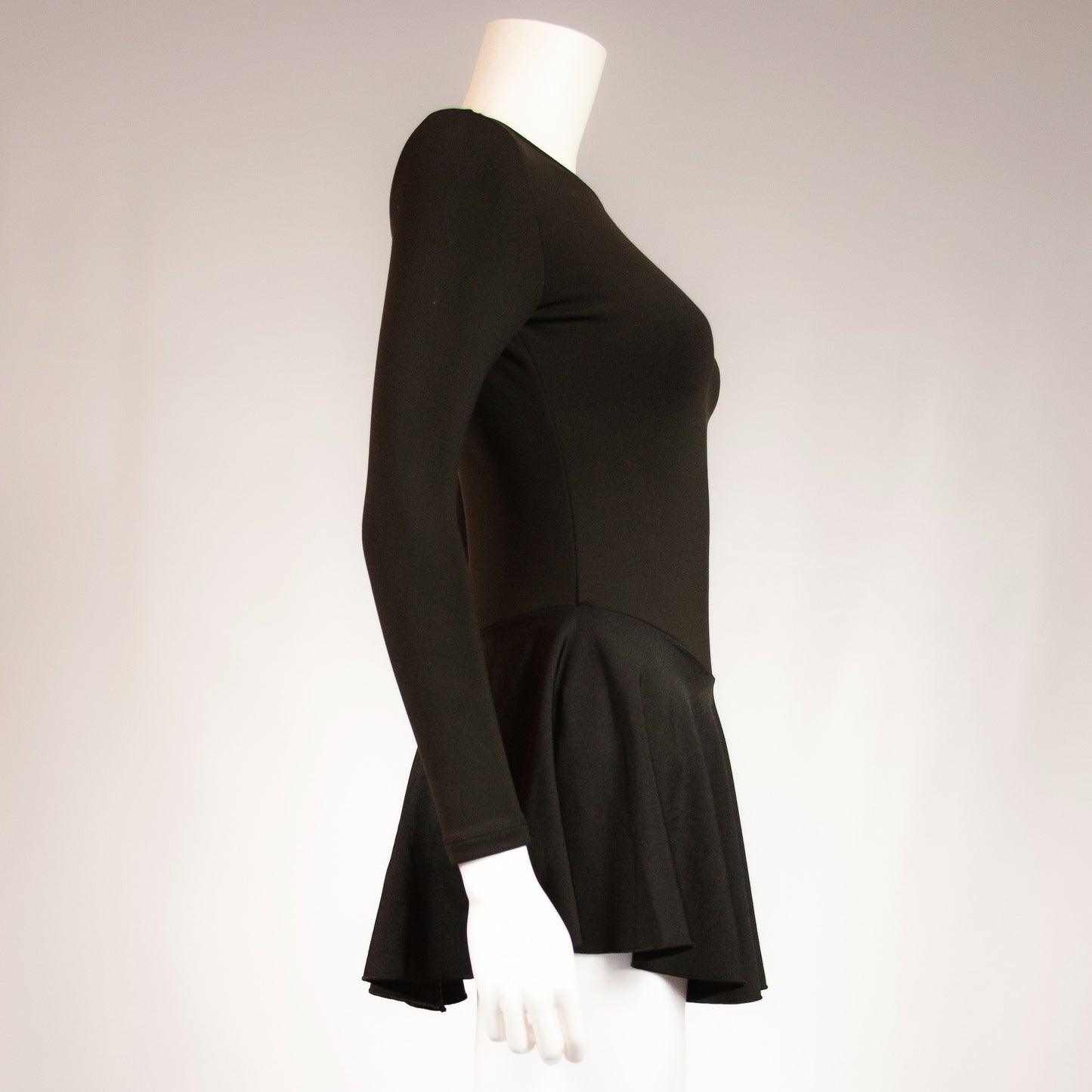 Persea Premium Black Examination Dress | Pro-Weight Figure Skating Test Dress