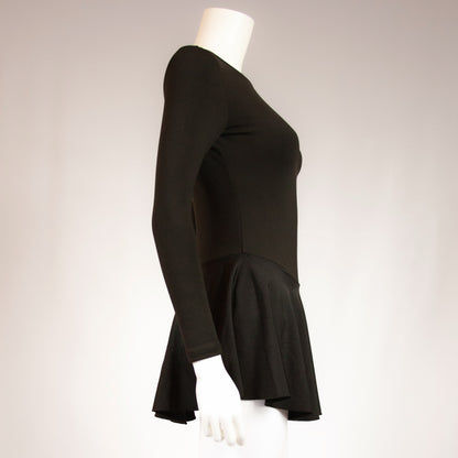 Persea Premium Black Examination Dress | Pro-Weight Figure Skating Test Dress